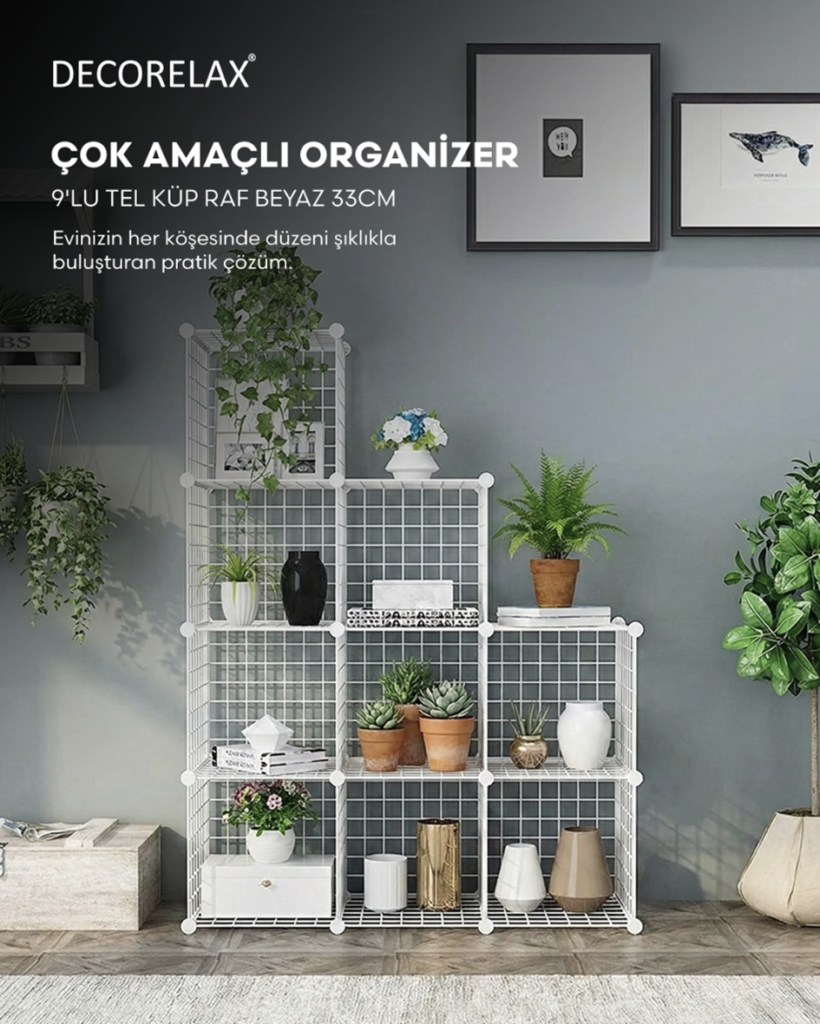 Decorelax Bölmeli Tel Raflar ile ile Evinizde Yer Açın 1 image